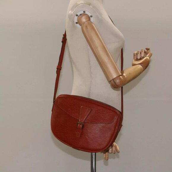 LOUIS VUITTON Epi Jeune FilleMM Shoulder Bag Brown M52153 LV Auth